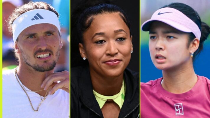 Alexander Zverev, Naomi Osaka and Alex Eala