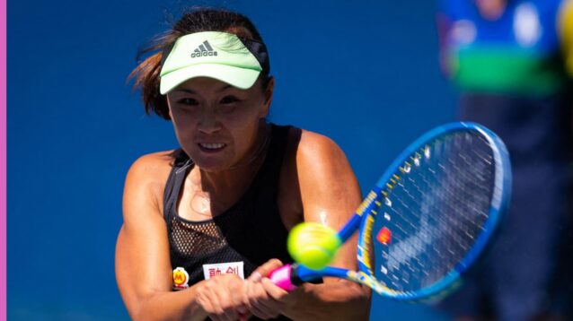 Pictured: Former Chinese tennis player, Peng Shuai