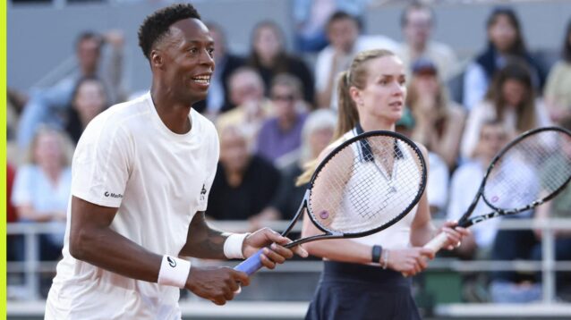 Pictured: Gael Monfils and Elina Svitolina at the French Open