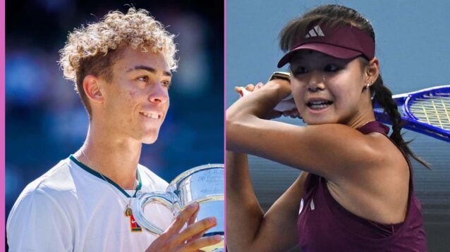 Pictured: Rising stars Jordan Lee and Sun Xinran