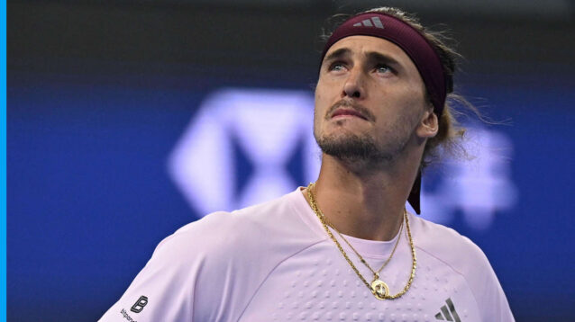 Pictured: A pensive Alexander Zverev