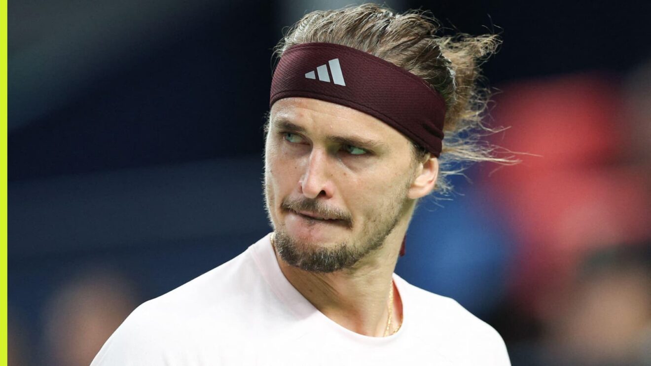 Alexander Zverev in action