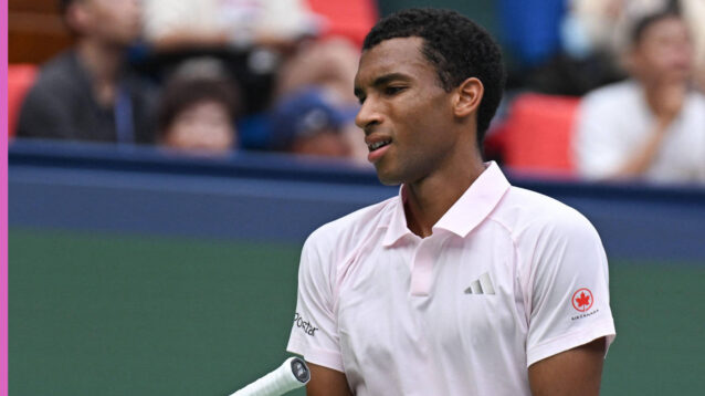 Pictured: An uncomfortable Felix Auger-Aliassime