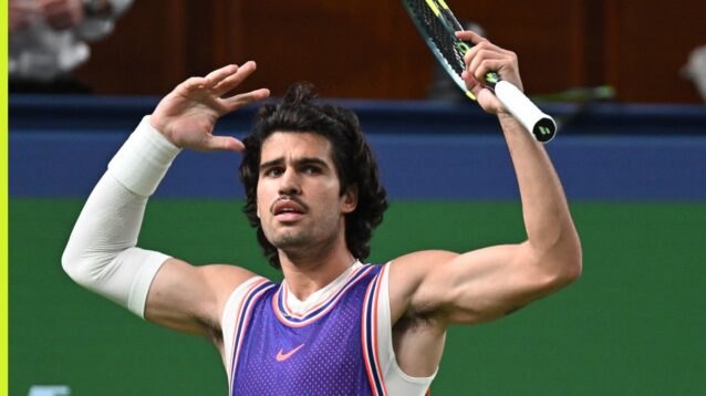 Carlos Alcaraz at the 2026 Shanghai Masters.