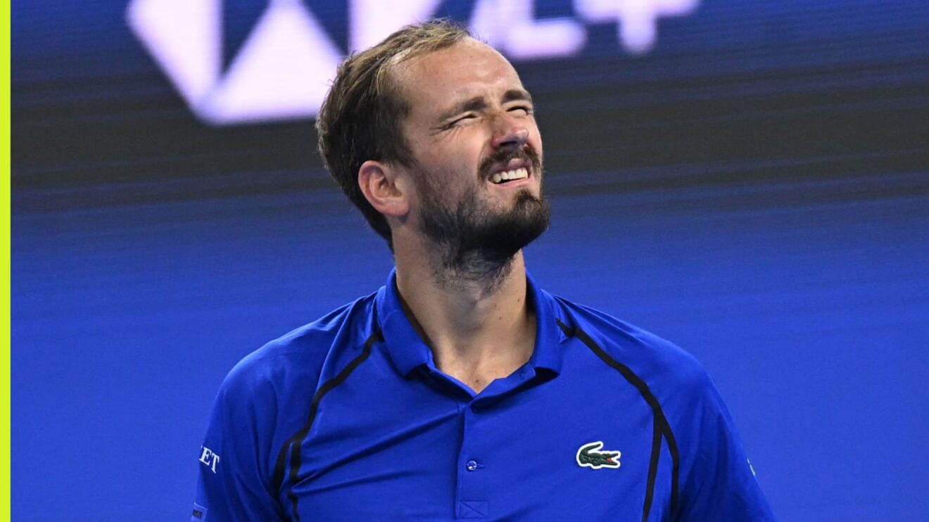Daniil Medvedev in action