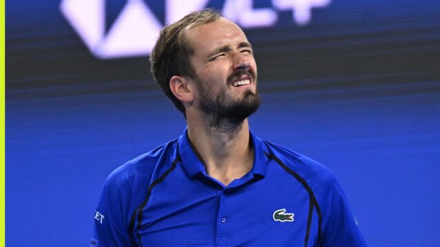 Daniil Medvedev in action