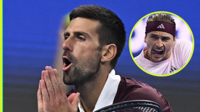 Novak Djokovic and Alexander Zverev