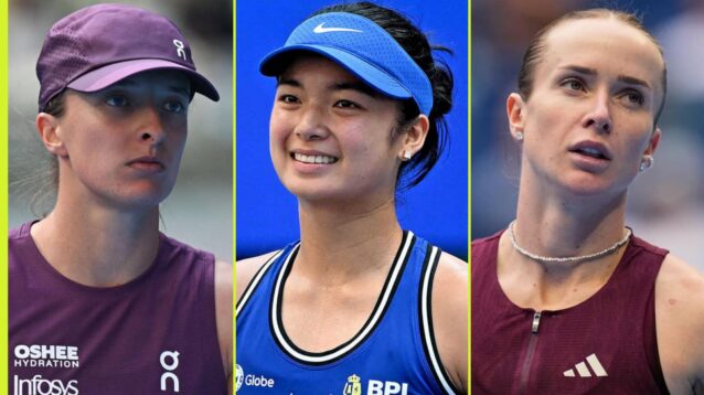 Iga Swiatek, Alex Eala and Elina Svitolina