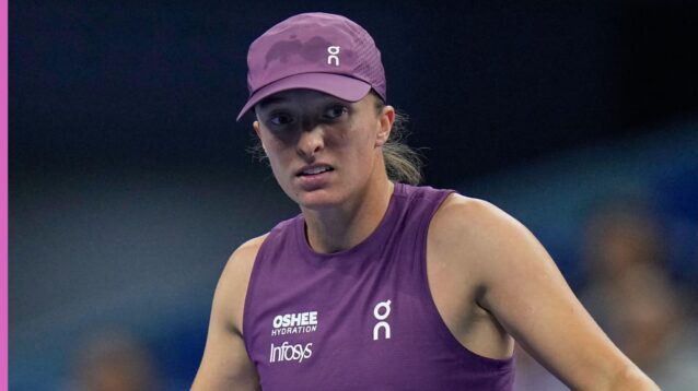 Iga Swiatek during her match