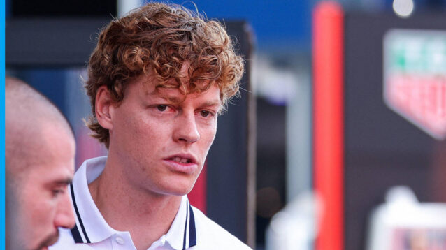 Pictured: Jannik Sinner off court