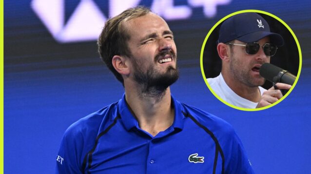 Daniil Medvedev and Andy Roddick