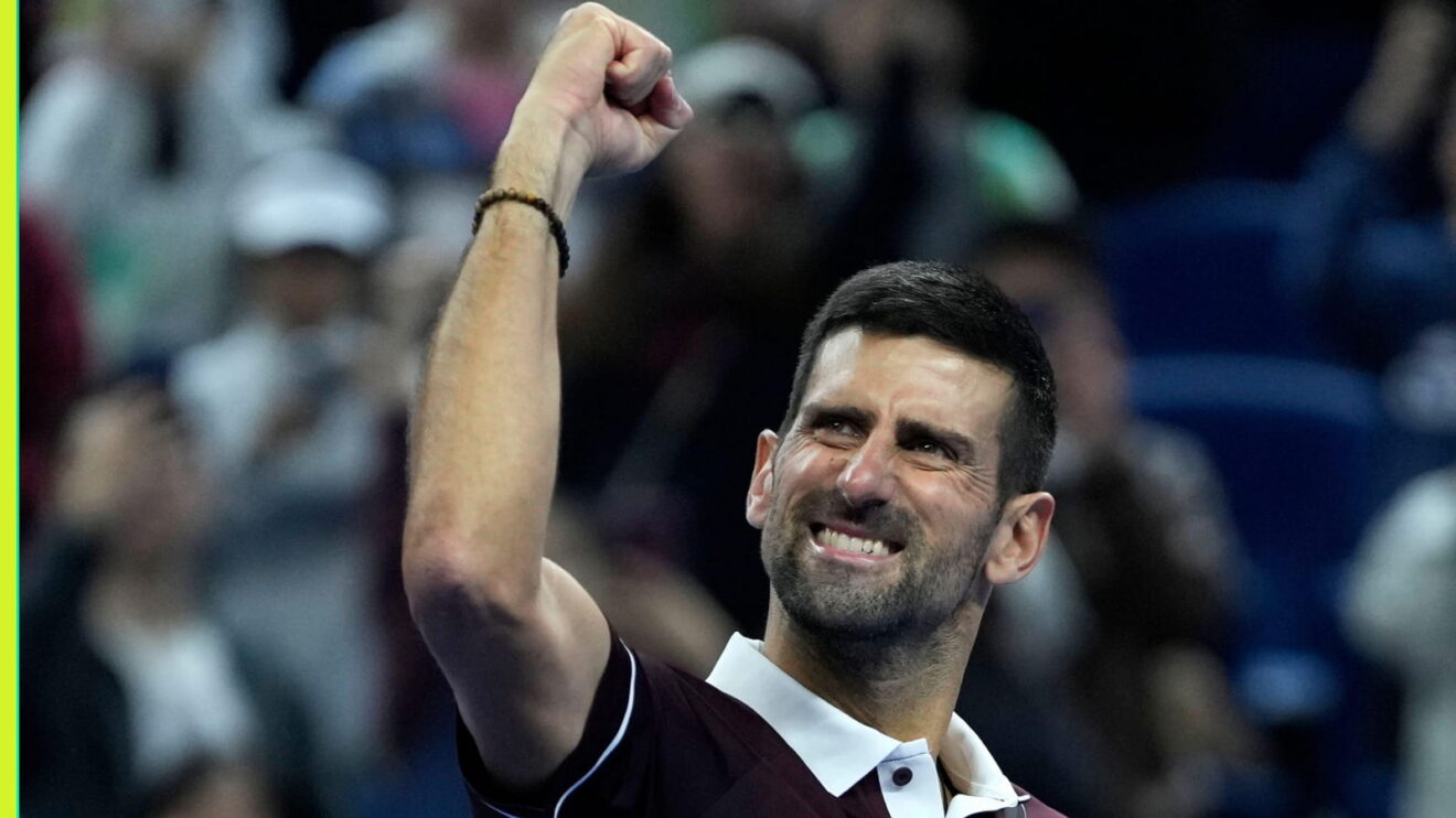 Novak Djokovic at the China Open