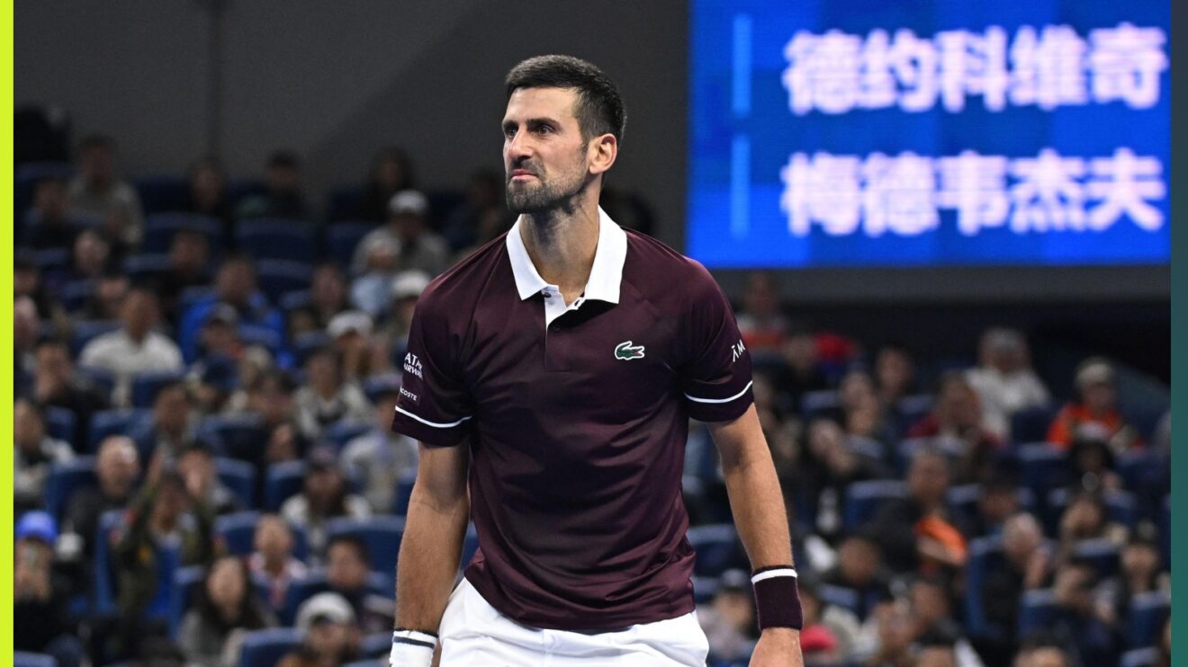 Novak Djokovic at the 2026 China Open.