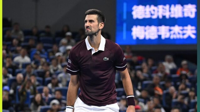 Novak Djokovic at the 2026 China Open.
