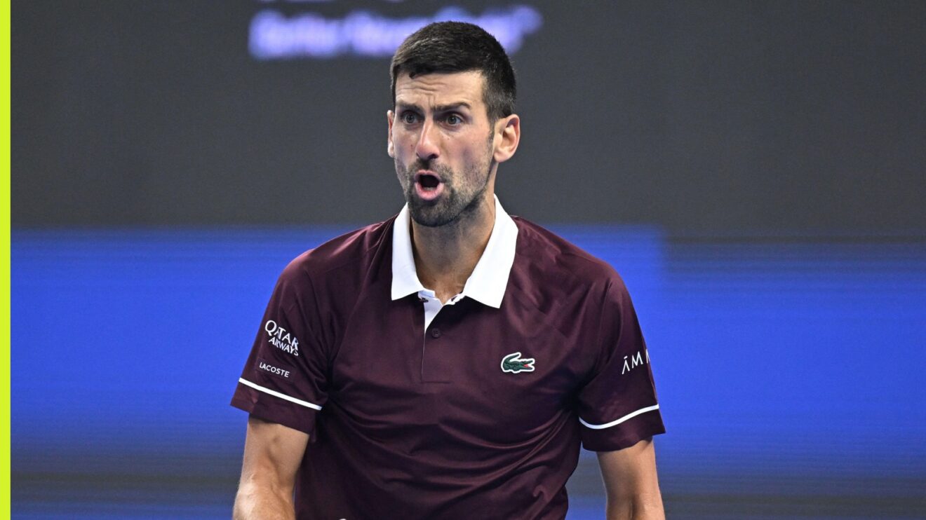 Novak Djokovic at the 2026 China Open.