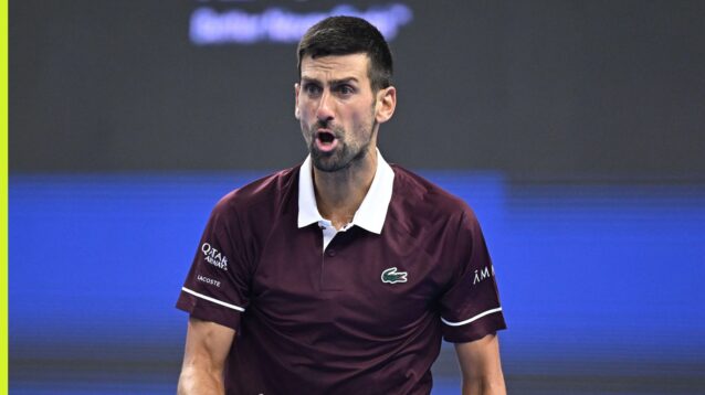 Novak Djokovic at the 2026 China Open.