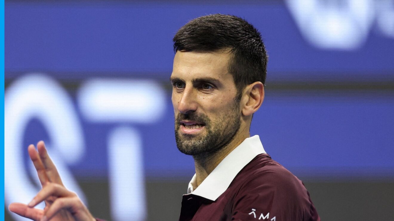 Novak Djokovic in the 2026 China Open final.