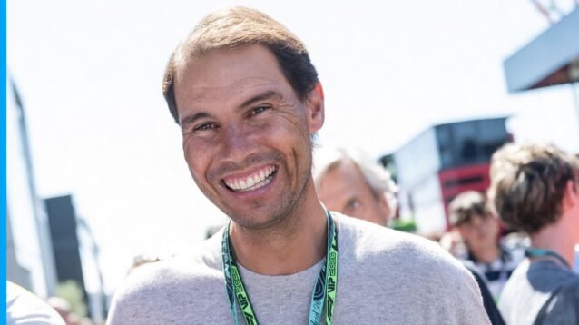 Rafael Nadal smiling at an event