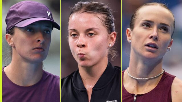 Iga Swiatek, Maja Chwalinska and Elina Svitolina